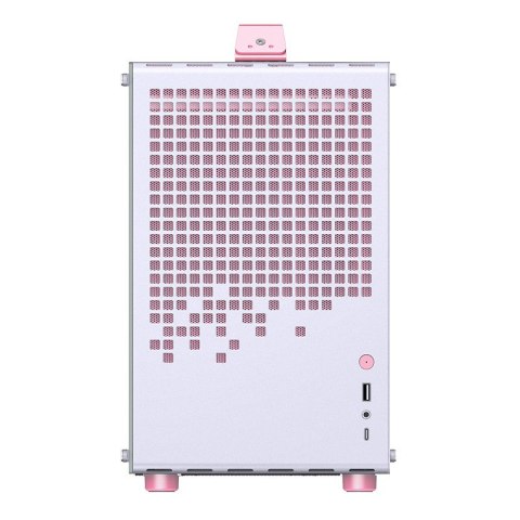 JONSPLUS Obudowa JONSPLUS MATX Handle Case Z20 - biało-różowa
