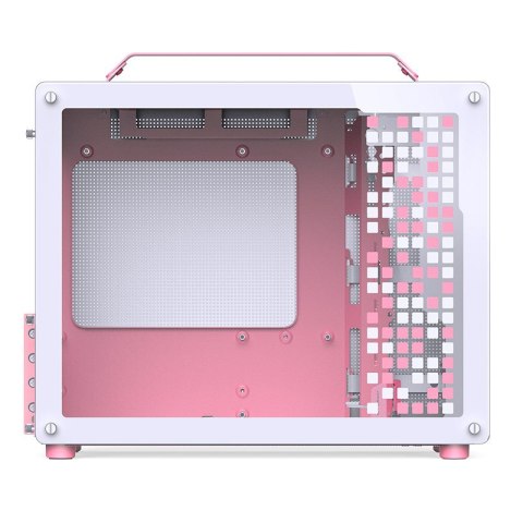 JONSPLUS Obudowa JONSPLUS MATX Handle Case Z20 - biało-różowa