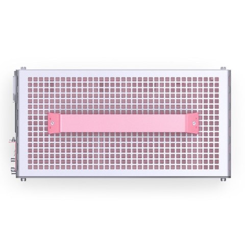 JONSPLUS Obudowa JONSPLUS MATX Handle Case Z20 - biało-różowa