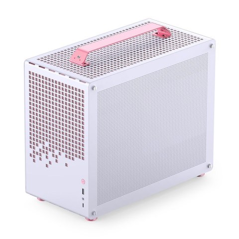 JONSPLUS Obudowa JONSPLUS MATX Handle Case Z20 - biało-różowa