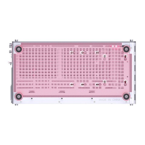 JONSPLUS Obudowa JONSPLUS MATX Handle Case Z20 - biało-różowa
