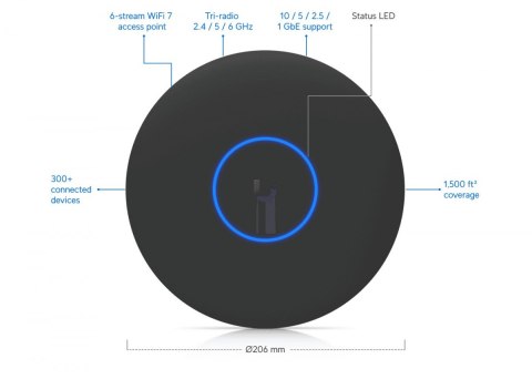 UBIQUITI Punkt dostępowy WiFi 7, U7-Pro-XG-B