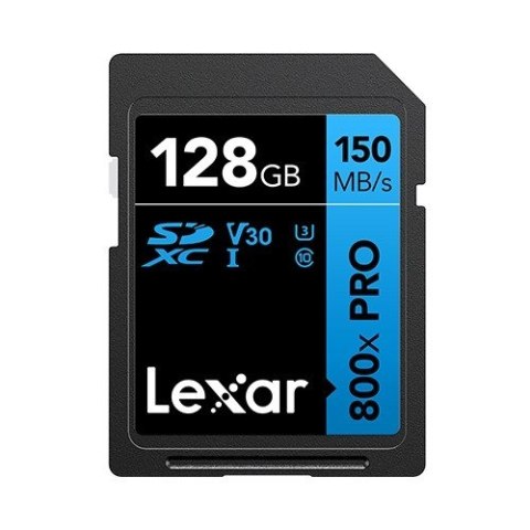 Lexar Karta pamięci Professional 800x Pro 128GB SDXC UHS-I 150MB/s read