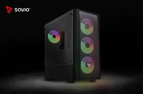 Savio Obudowa komputerowa Noctis FLOW RGB X1
