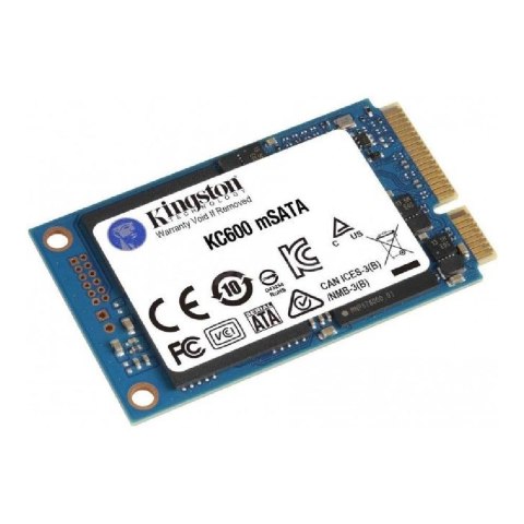 Kingston Dysk SSD Kingston KC600 512GB mSATA 1,8" (550/520 MB/s) NAND 3D TLC