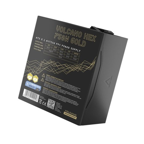 MODECOM VOLCANO HEX 750W GOLD ZASILACZ KOMPUTEROWY ATX 3.1 MODECOM