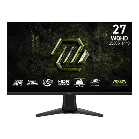MSI Monitor MSI 27" MAG 275QF E20 Rapid IPS WQHD 200Hz 2xHDMI DP