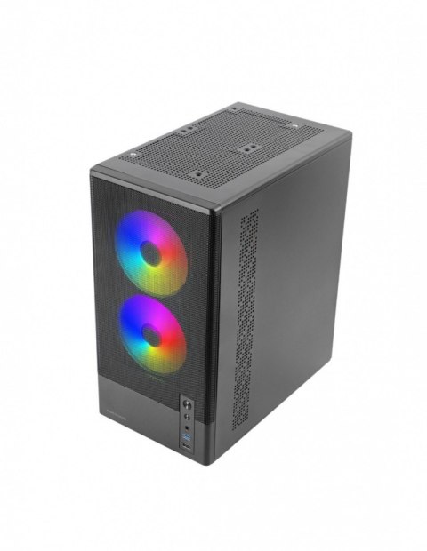 TACENS Obudowa MARS MC-ONYX Czarna mATX x3ARGB