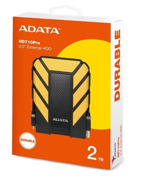 Adata Dysk twardy DashDrive Durable HD710 2TB 2.5 USB3.1 żółty