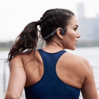 SHOKZ Słuchawki bezprzewodowe kostne Shokz OpenMove USB-C szare