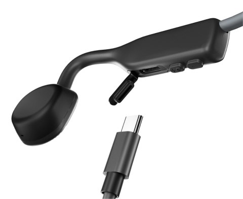 SHOKZ Słuchawki bezprzewodowe kostne Shokz OpenMove USB-C szare