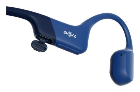 SHOKZ Słuchawki bezprzewodowe kostne Shokz OpenRun USB-C niebieskie