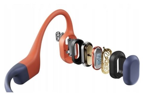 SHOKZ Słuchawki bezprzewodowe kostne Shokz OpenSwim Pro czerwone
