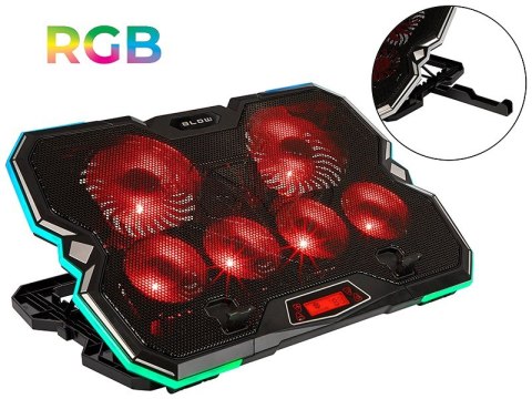 BLOW BLOW PODSTAWKA CHŁODZĄCA LAPTOP 6 FAN VORTEX RGB