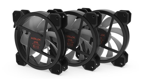 KRUX Zestaw wentylatorów KRUX Lunar ARGB KIT 3x120 MM