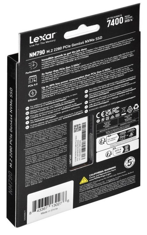 Lexar Dysk SSD Lexar NM790 512GB M.2 PCIe NVMe