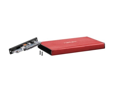 NATEC Obudowa NATEC Rhino Go NKZ-1279 (2.5"; USB 3.0; Aluminium; kolor czerwony)