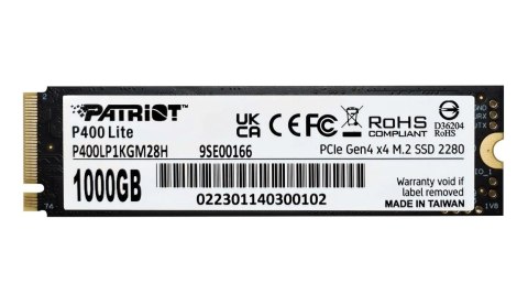 Patriot Memory SSD Patriot Viper P400 Lite M.2 PCI-Ex4 NVMe 1000GB