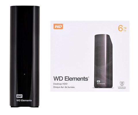 WD Dysk zewnętrzny HDD WD Elements Desktop 6TB 3.5 Black
