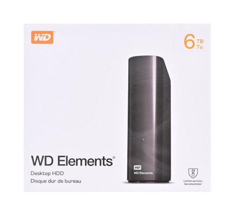 WD Dysk zewnętrzny HDD WD Elements Desktop 6TB 3.5 Black
