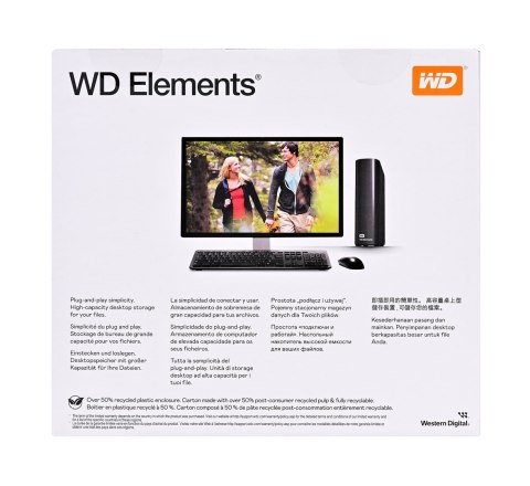 WD Dysk zewnętrzny HDD WD Elements Desktop 6TB 3.5 Black