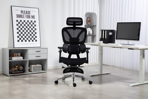 Activejet Activejet Fotel biurowy Ergonomiczny YK848 czarny