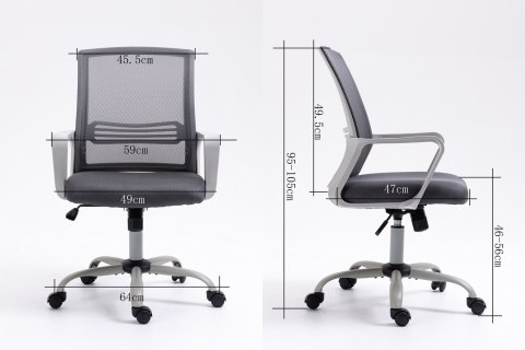 Activejet Activejet Fotel biurowy YK01 szary