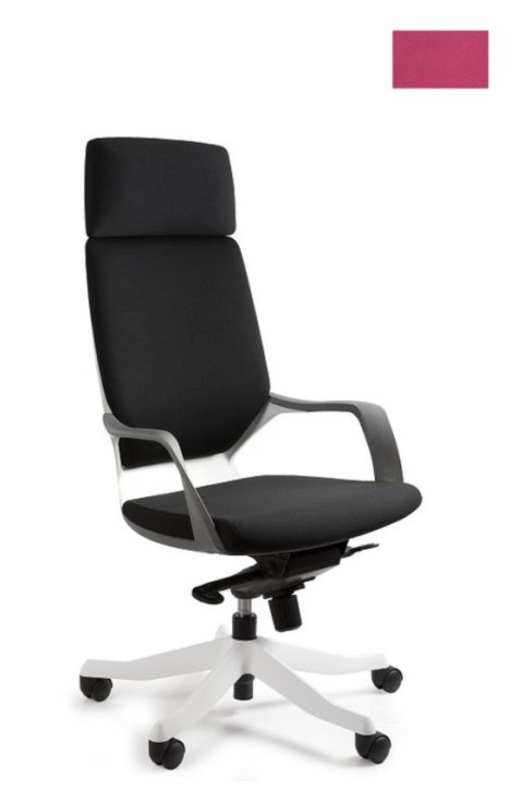 UNIQUE Fotel biurowy Apollo BL401 magenta/biały