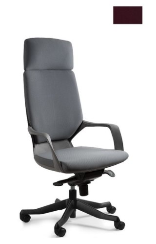 UNIQUE Fotel biurowy Apollo BL403 burgundy/czarny