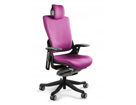 UNIQUE Fotel biurowy Wau 2 BL401 tkanina magenta/czarny