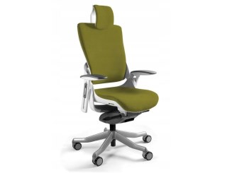 UNIQUE Fotel biurowy Wau 2 BL411 tkanina olive/biały
