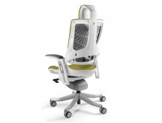 UNIQUE Fotel biurowy Wau 2 BL411 tkanina olive/biały