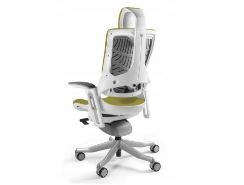 UNIQUE Fotel biurowy Wau 2 BL411 tkanina olive/biały