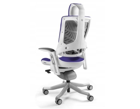 UNIQUE Fotel biurowy Wau 2 BL412 tkanina navyblue/biały