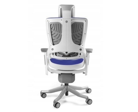 UNIQUE Fotel biurowy Wau 2 BL415 tkanina royalblue/biały