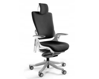 UNIQUE Fotel biurowy Wau 2 BL418 tkanina czarny/biały
