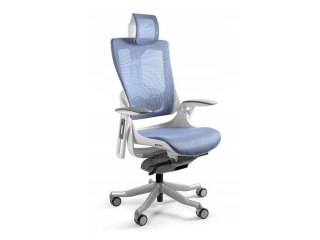 UNIQUE Fotel biurowy Wau 2 NW43 siatka royalblue/biały