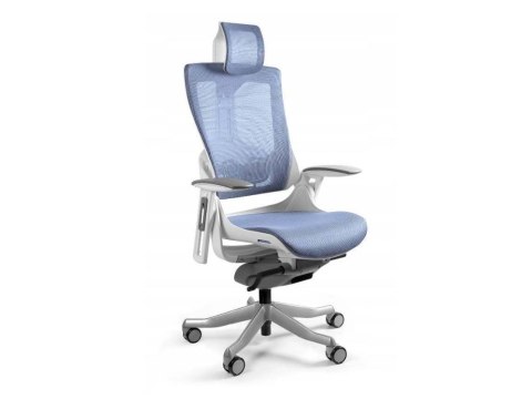 UNIQUE Fotel biurowy Wau 2 NW43 siatka royalblue/biały