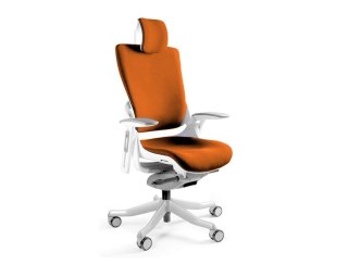 UNIQUE Fotel biurowy Wau 2 NW45 siatka mandarin/biały