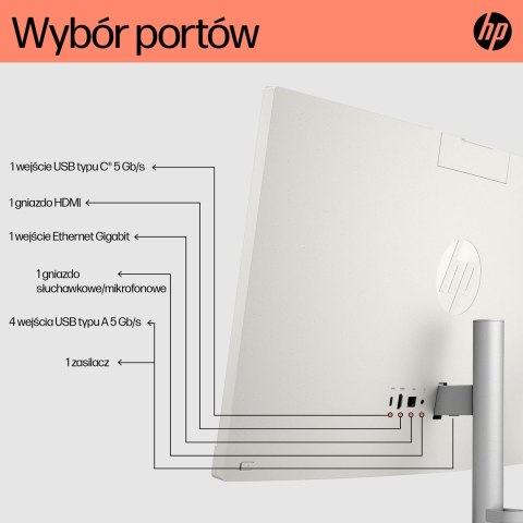 Hewlett-Packard HP AiO 24-cr0334nw Ryzen 7 7730U 23.8"FHD IPS 250nits AG 16GB DDR4 3200 SSD512 Radeon Vega 8 LAN Cam1080p+IR NoOS Shell White 2Y