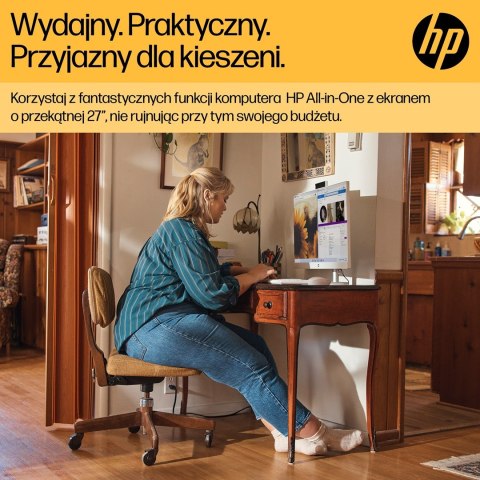 Hewlett-Packard HP AiO 27-cr0204nw Ryzen 7 7730U 27.0"FHD IPS 300nits AG 16GB DDR4 3200 SSD512 Radeon Vega 8 LAN Cam1080p+IR NoOS Shell White Sh