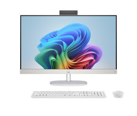 Hewlett-Packard HP AiO 27-ct2004nw Ryzen AI 5 330 27.0"FHD IPS 300nits AG 16GB DDR5 5600 SSD512 Radeon 820M Cam1080p+IR Win11 Shell White/Light 