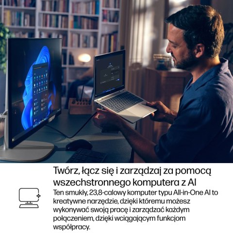 Hewlett-Packard HP Elite Studio 8 AiO G1i Ultra 7 265 23.8"FHD 250nits IPS LBL AG 16GB DDR5 5600 SSD1TB Intel Graphics Cam5MP W11Pro 3Y OnSite