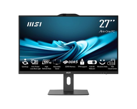MSI MSI AIO PRO AP272P 14M-495EU i7-14700 27" IPS LED FHD Non-Touch Anti-Glare 16GB SSD1TB M.2 AX211 WiFi 6E Windows 11 Pro Black
