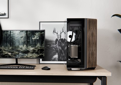 APNX Obudowa PC APNX V1, Midi-Tower, ATX, Tempered Glass, Holz, schwarz