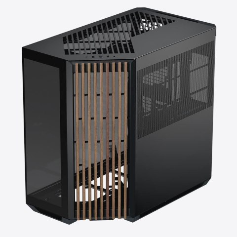 APNX Obudowa PC APNX V1, Midi-Tower, ATX, Tempered Glass, Holz, schwarz