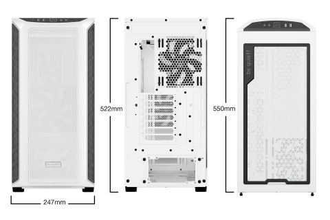BE QUIET! OBUDOWA BE QUIET! SHADOW BASE 800 DX WHITE