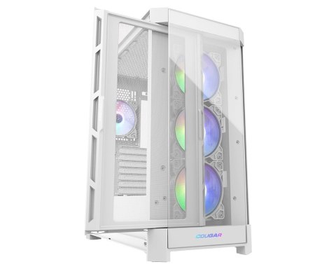 COUGAR Obudowa Cougar Gaming Duoface Pro RGB - Midi Tower - PC - biały - ATX - EATX - micro ATX - Mini-ITX - SSI CEB - Metal - Szkło ha