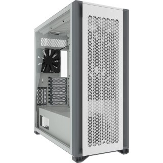 Corsair Korsarz | Obudowa komputera ze szkła hartowanego | PRZEPŁYW POWIETRZA 7000D | Szyba boczna | Biały | Pełna wieża | Zasilacz w ze