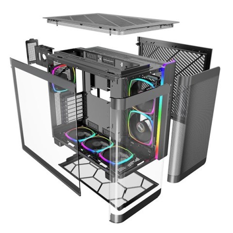 Montech Montech KING 95 PRO Midi-Tower, Szkło Hartowane, ARGB - czarny
